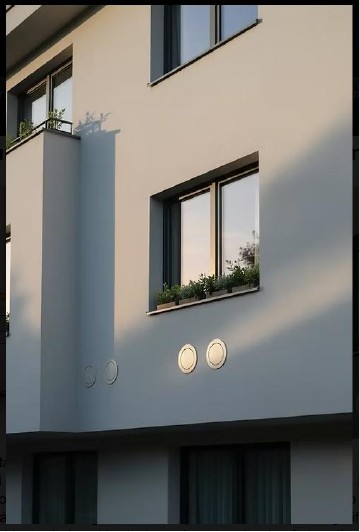 Griglie Silent sulla facciata di un edificio